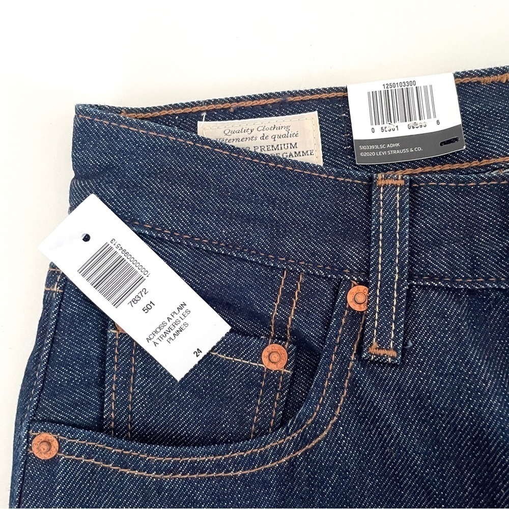 Levi's 501 Dark Wash Denim Long Jean from Aritzia - Picture 9 of 11